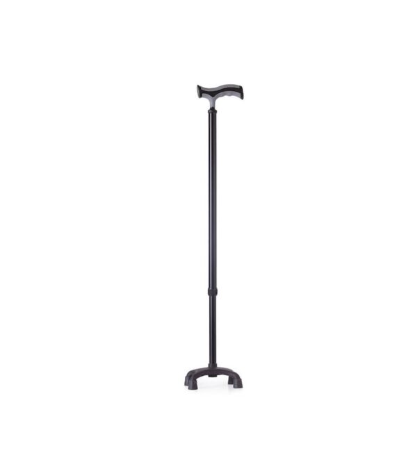baston-reglabil-din-aluminiu-cu-pufar-baza-in-patru-puncte-moretti-O41680-farmacia-morpheus Baston Reglabil Negru din Aluminiu cu Pufar, Baza in Patru Puncte, RP192N, Moretti