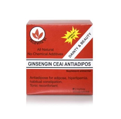 Ceai Antiadipos cu Ginseng, 30 Plicuri, TeleVita