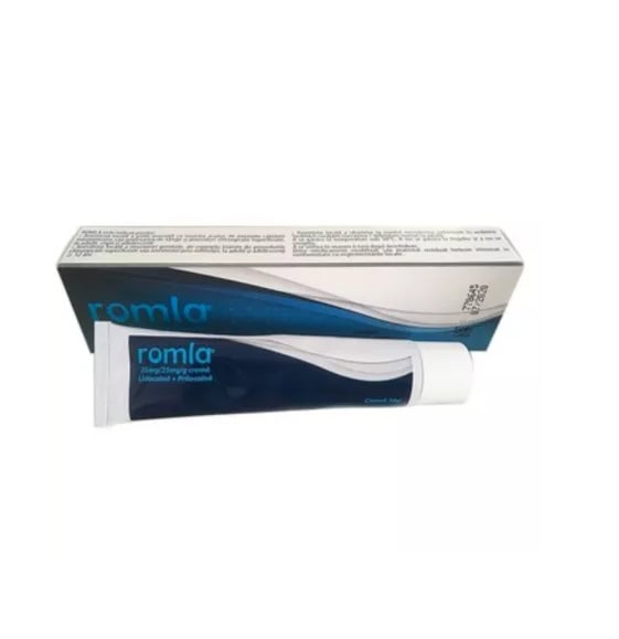 Crema Anestezica cu Lidocaina si Prilocaina Romla, 25mg/25mg/g, 30 g, Elantis Farma