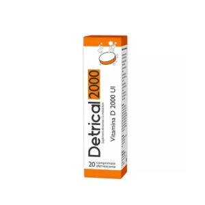 Detrical D3 2000 UI, 20 Comprimate Efervescente, Zdrovit