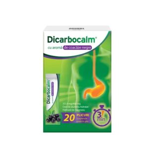 Dicarbocalm cu Aroma de Coacaze Negre, 351,9 mg/400 mg Suspensie Orala, 20 Plicuri, Sanofi