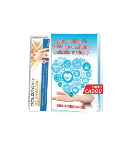 Gel Analgezic Dolorgiet, 100ml + Ghid Pacient Cadou, Zdrovit
