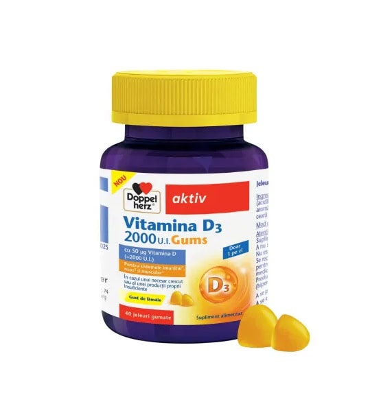 jeleuri-gumate-cu-vitamina-d-2000-ui-40-bucati-doppelherz-O41669-farmacia-morpheus Jeleuri Gumate cu Vitamina D, 2000 UI, 40 Bucati, Doppelherz