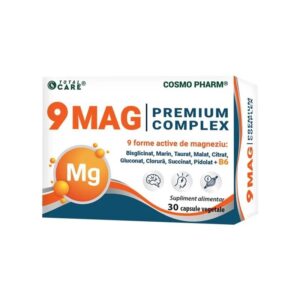 Magneziu 9 Mag Premium Complex, 9 Forme de Magneziu, 30 Capsule, CosmoPharm