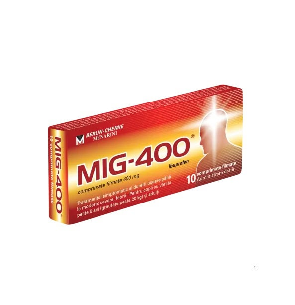 Mig-400, 400 mg, 10 Comprimate Filmate, Berlin-Chemie Ag
