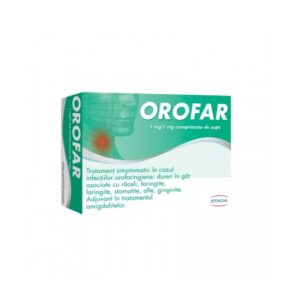 Orofar, 1 mg/1 mg, 24 Comprimate de Supt, Stada