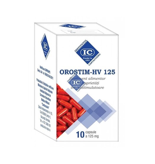 OROSTIM-HV 125, 10 Capsule, Institutul Cantacuzino