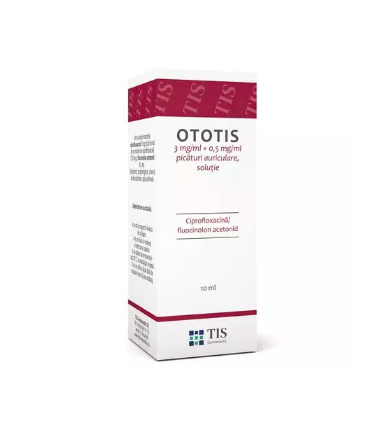 ototis-picaturi-auriculare-solutie-3-mg-ml-05-mg-ml-10-ml-tis-farmaceutic-X14937-farmacia-morpheus Ototis Picături Auriculare, Soluţie, 3 mg/ml + 0,5 mg/ml, 10 ml, Tis Farmaceutic