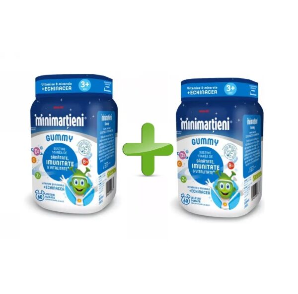 Pachet Minimartieni cu Echinaceea, 60 + 60 Jeleuri, Walmark