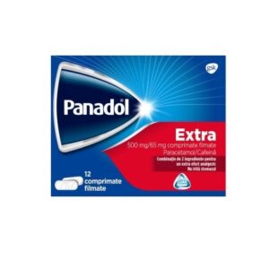 Panadol Extra, 500mg/65mg, 12 Comprimate Filmate, Gsk
