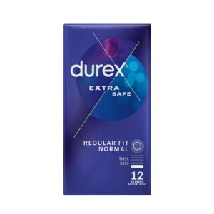 Prezervative Extra Safe, 12 Bucati, Durex