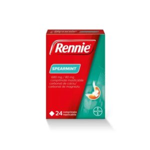 Rennie Spearmint, 24 Comprimate Masticabile, Bayer