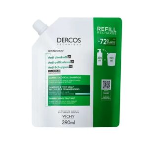 Rezerva Eco Sampon Anti-Matreata pentru Par Normal-Gras Dercos, 390 ml, Vichy