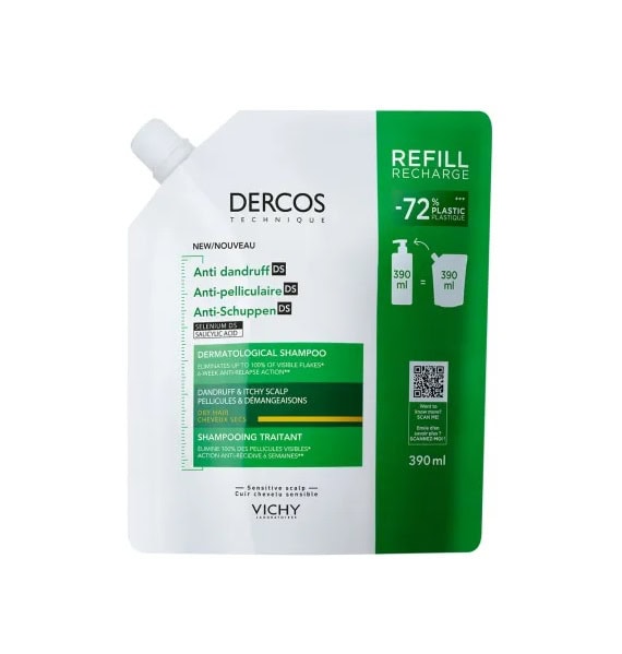 rezerva-eco-sampon-anti-matreata-pentru-par-uscat-dercos-390-ml-vichy-O41767-farmacia-morpheus Rezerva Eco Sampon Anti-Matreata pentru Par Uscat Dercos, 390 ml, Vichy
