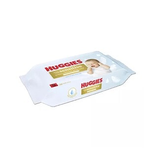 Servetele Umede pentru Copii Huggies Servetele umede pentru bebeluși Huggies, 48 bucăți, pentru piele sensibilă.