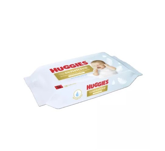 Servetele umede pentru bebeluși Huggies, 48 bucăți, pentru piele sensibilă.