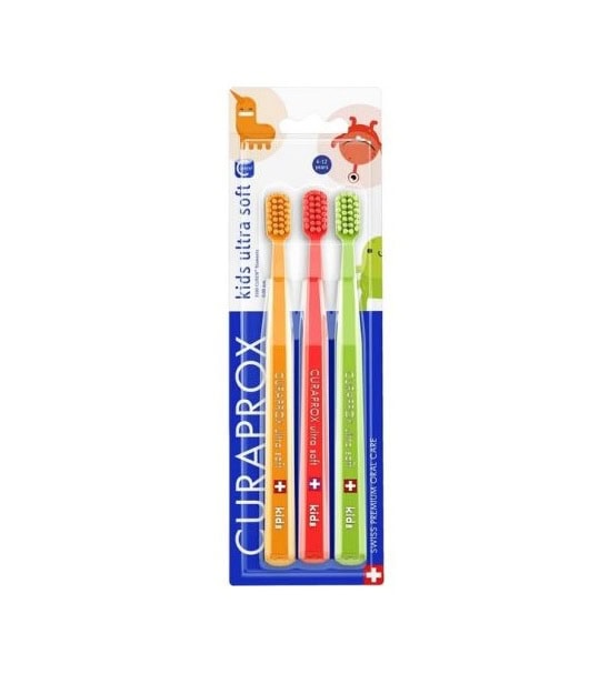 Set Periute de Dinti pentru Copii Kids Ultra Soft, 3 Bucati, Curaprox