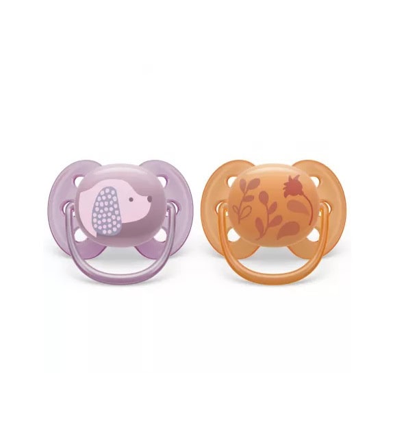 Suzete Ultra Soft, 6-18 Luni, 2 Bucati, SCF091/18, Philips Avent