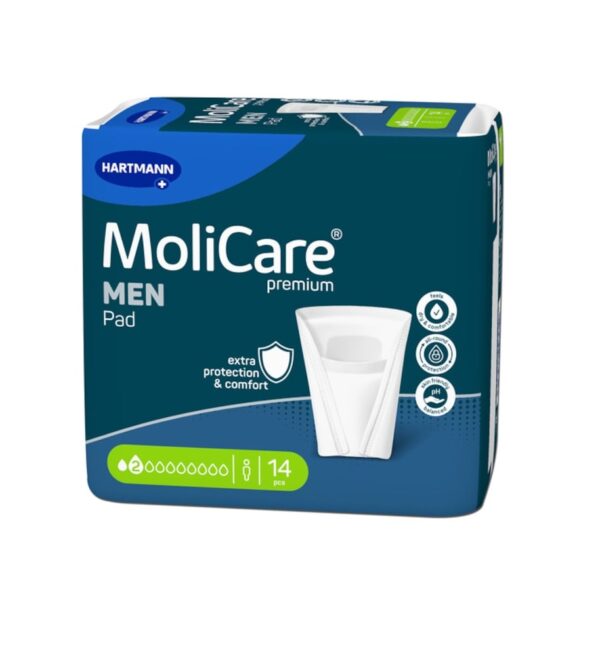 tampoane-pentru-incontinenta-pentru-barbati-molicare-men-2-picaturi-14-bucati-hartmann-O41648-farmacia-morpheus Tampoane Pentru Incontinenta Pentru Barbati, MoliCare Men, 2 Picaturi, 14 Bucati, Hartmann