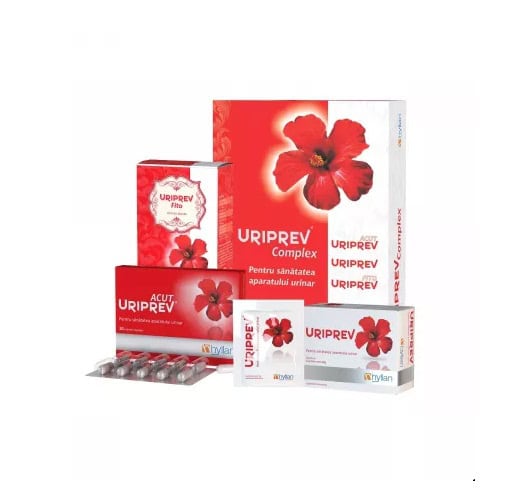 Uriprev Complex, 10 Capsule + 12 Plicuri + 80 g, Hyllan