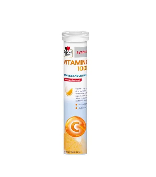 Vitamina C, 1000 mg, 20 Capsule Efervescente, Doppelherz