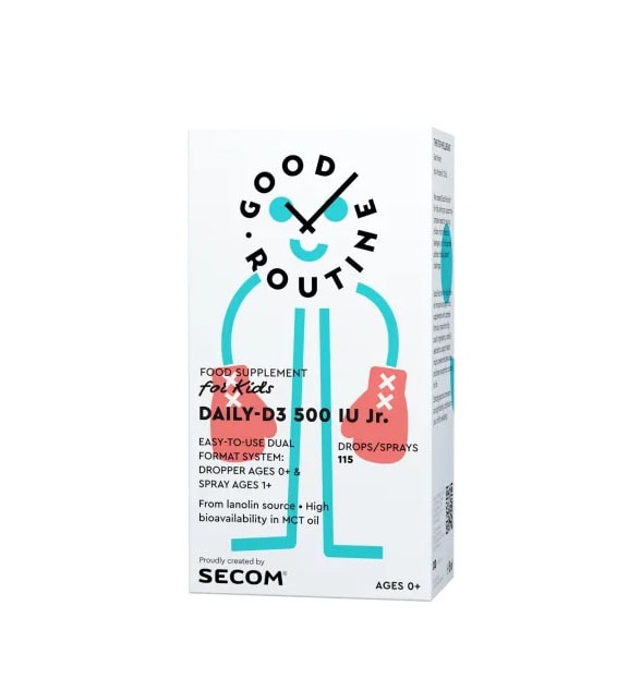 Vitamina D3 pentru Copii Daily-D3 Jr, 500 IU, 15 ml, Good Routine