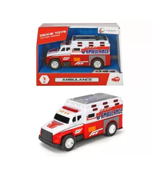 Ambulanta cu Lumini si Sunete, 3 Ani+, Dickie