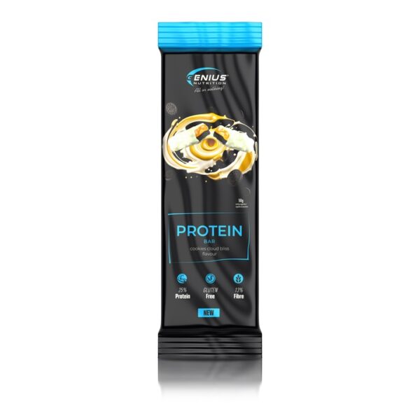 Baton Proteic Multilayer Protein, Biscuiti Pufosi, 50g, Genius Nutrition