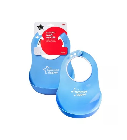 Baveta Comfy Neck, 6 Luni+, TT0003-Albastru, Tommee Tippee