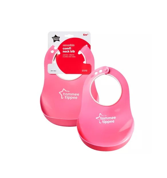 Baveta Comfy Neck, 6 Luni+, TT0003-Roz, Tommee Tippee