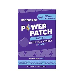 Benzacare Plasturi pentru Acnee Fast Fix 3in1, 36 Bucati, Galderma