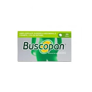 Buscopan, 10 mg, 20 Drajeuri, Sanofi