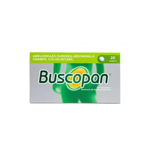 Buscopan, 10 mg, 20 Drajeuri, Sanofi