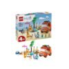 Calatoria Familiei lui Bluey cu Masina la Plaja, 133 Piese, Lego