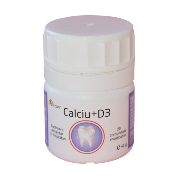 Calciu+D3, 20 Comprimate Masticabile, Ircon