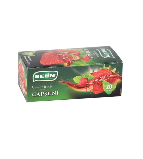 Ceai Standard Capsuni, 20 Plicuri, Belin