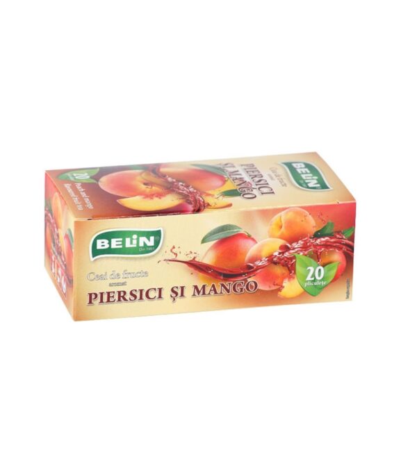 Ceai Standard Piersici si Mango, 20 Plicuri, Belin