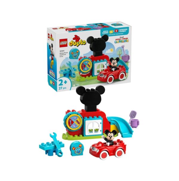 Clubul si Masina lui Mickey Mouse, 27 Piese, Lego Duplo