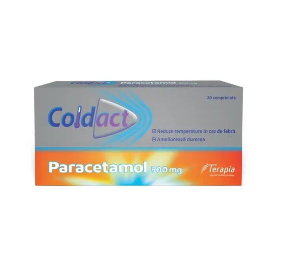 Coldact , 500 mg, 20 Comprimate Filmate, Terapia