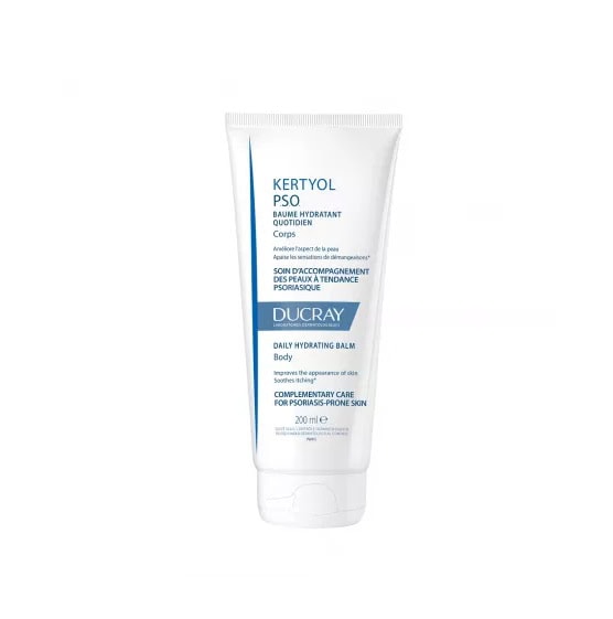 DUCRAY Kertyol PSO Balsam Hidratant pentru Piele cu Scoame Uscate si Ingrosate, 200 ml