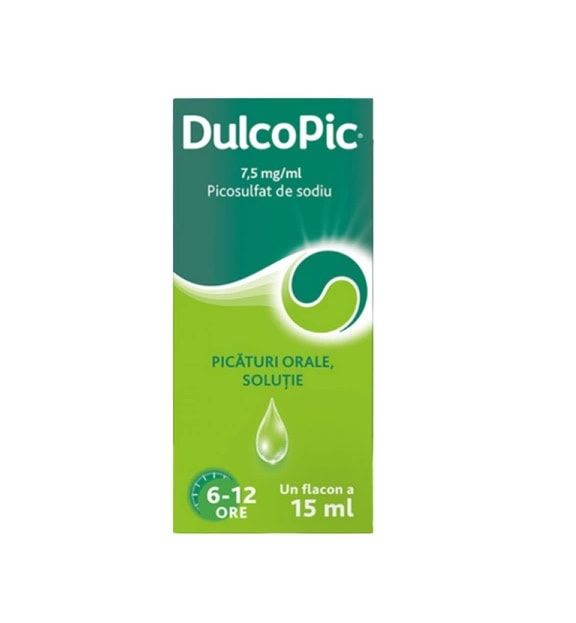 Dulcopic, 7,5 mg/ml Picături Orale Soluţie, 15 ml, Sanofi
