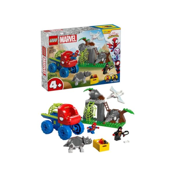 Echipa Spidey in Misiune de Salvare in Dino Crawler, 136 Piese, Lego Marvel