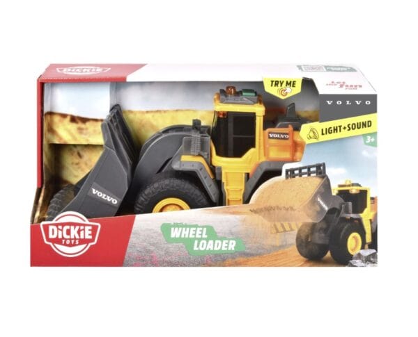 Excavator Volvo cu Sunete si Lumini, Dickie Toys