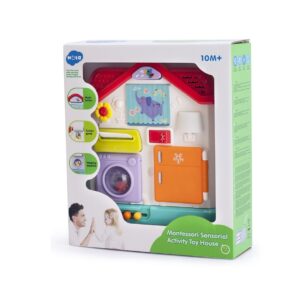 Jucarie Multifunctionala Senzoriala Mappy, Casuta cu Activitati, Hola