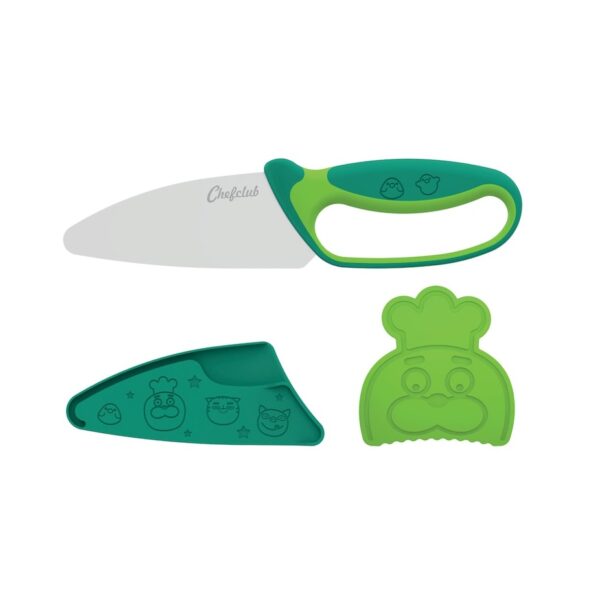 kit-cutit-de-bucatar-pentru-copii-verde-chefclub-kids-O42229-farmacia-morpheus Kit Cutit de Bucatar pentru Copii, Verde, Chefclub Kids