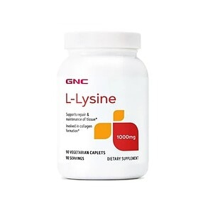 L-Lysine 1000mg, 90 Capsule Vegetale, GNC