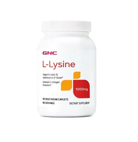 L-Lysine 1000mg, 90 Capsule Vegetale, GNC