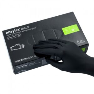 Manusi de Unica Folosinta, 100 Bucati, Negru, S, Mercator Medical