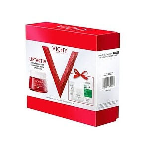 Pachet Crema cu SPF 50 Liftactiv Pigment Specialist B3, 50 ml + Crema de Noapte Liftactiv Pigment Specialist B3, 15 ml + Fluid cu SPF 50+ Capital Soleil, 3 ml + Sampon Anti-Matreata Dercos, 6 ml, Vichy