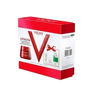 Pachet Crema de Zi Liftactiv Collagen Specialist 16, 50 ml + Crema de Noapte Liftactiv Collagen Specialist 16, 15 ml + Fluid cu SPF 50+ Capital Soleil, 3 ml + Sampon Anti-Matreata Dercos, 6 ml, Vichy